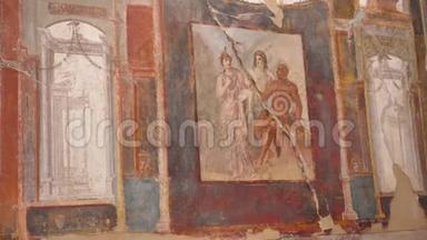 罗马壁画-大力士进入奥林匹斯，大力士